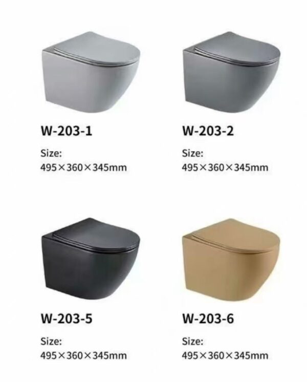 W203 round ceramics conceal toilet